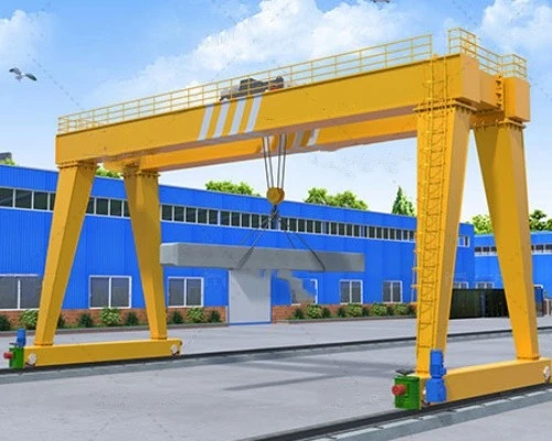 50t Double Beam Gantry Crane With Hoist And Trolley